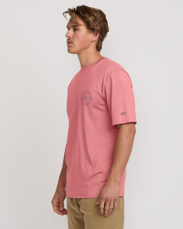Billabong Big Dave Loose Fit Short Sleeve Surf Tee - Dusty Pink