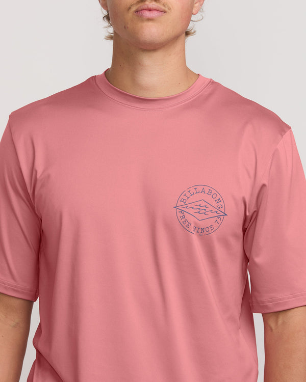 Billabong Big Dave Loose Fit Short Sleeve Surf Tee - Dusty Pink