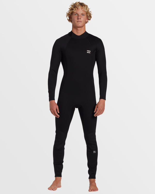 billabong 3/2mm Foil GBS Back Zip Wetsuit - Black