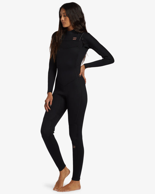 Billabong 3/2mm Foil GBS Chest Zip Wetsuit - Black