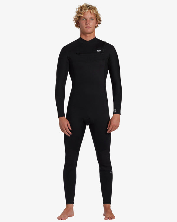 billabong 3/2mm Foil GBS Chest Zip Wetsuit - Black