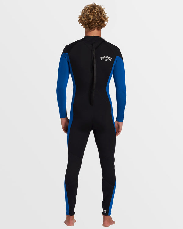 Billabong 4/3mm Foil GBS Back Zip Wetsuit - Mid Blue