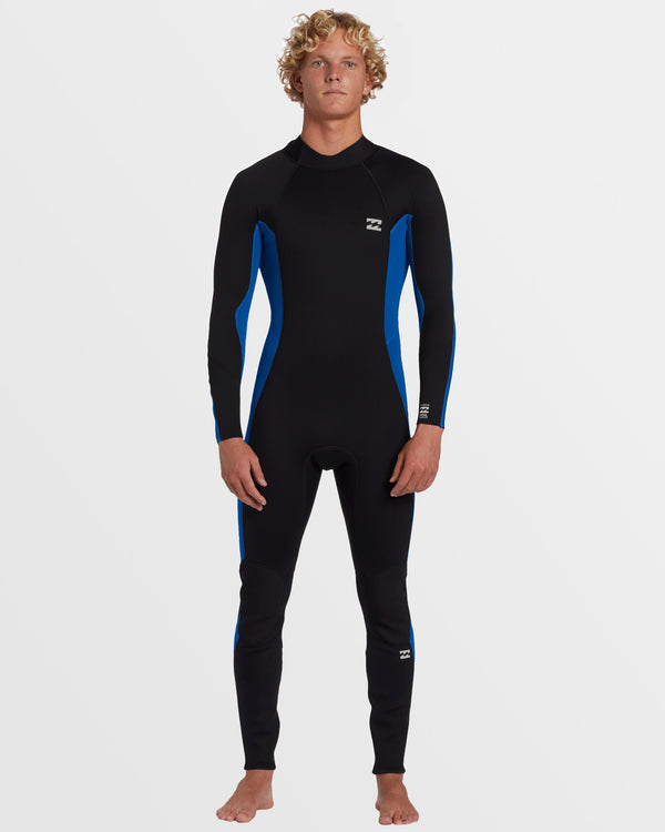 billabong 4/3mm Foil GBS Back Zip Wetsuit - Mid Blue