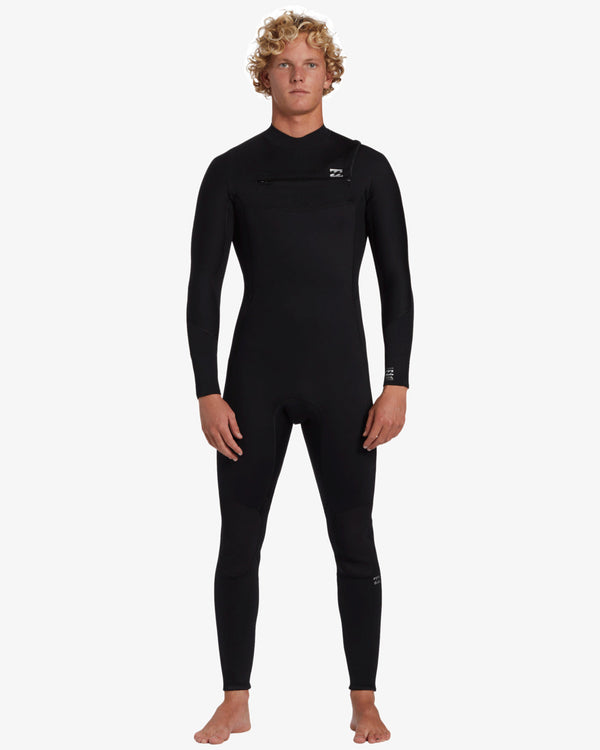 billabong 4/3mm Foil GBS Chest Zip Wetsuit - Black