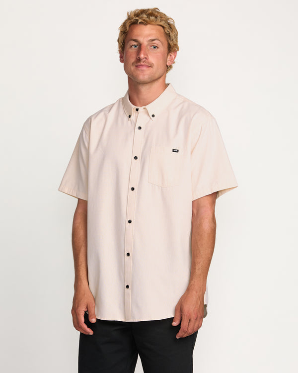 billabong All Day Short Sleeve Shirt - Coral Haze