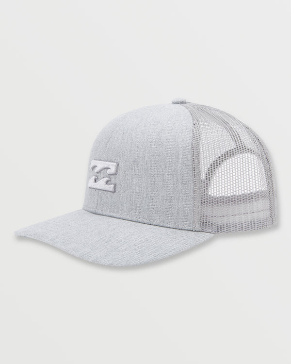 billabong All Day Trucker Hat - Gray Heather