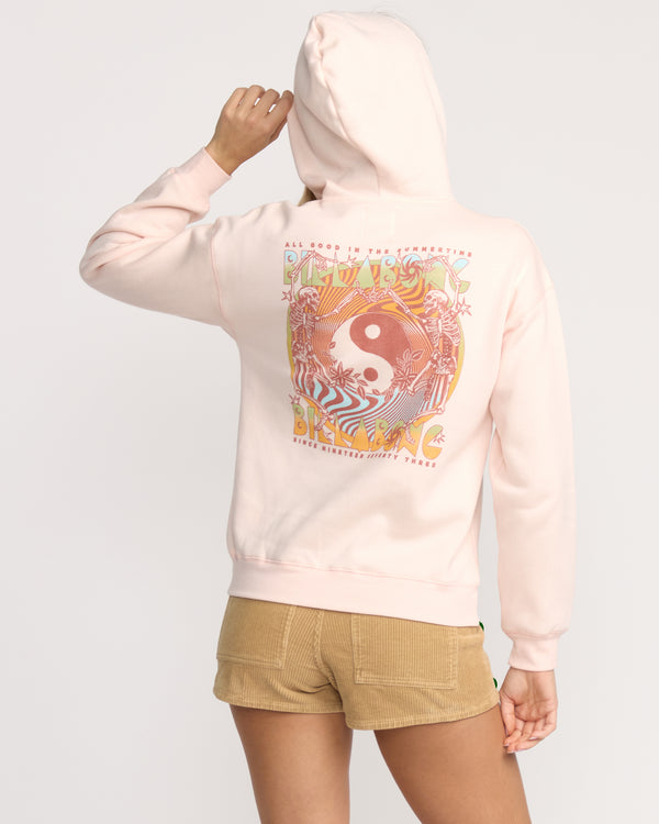 Billabong All Good In Summer Hoodie - Light Peach