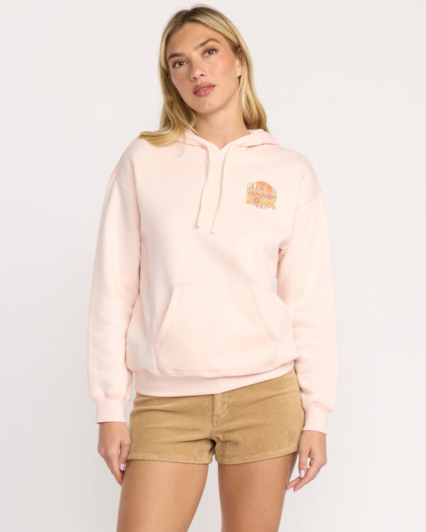 billabong All Good In Summer Hoodie - Light Peach