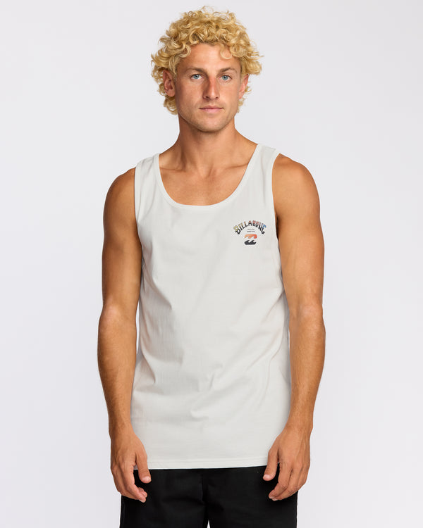 billabong Arch Fade Tank - Off White