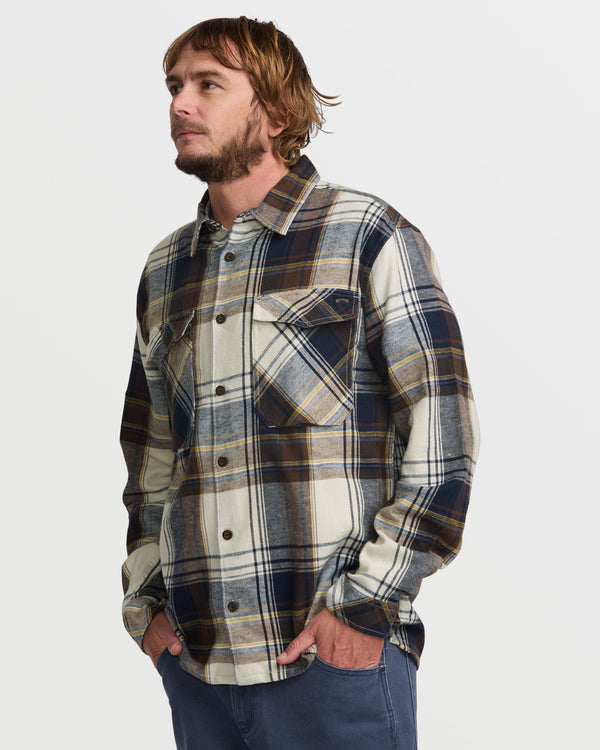 Billabong Bad Dog Flannel Shirt - Silver