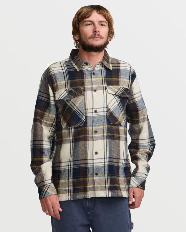 billabong Bad Dog Flannel Shirt - Silver