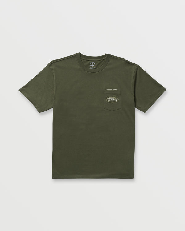 Billabong Bad Dog Pocket Regular Tee - Olive