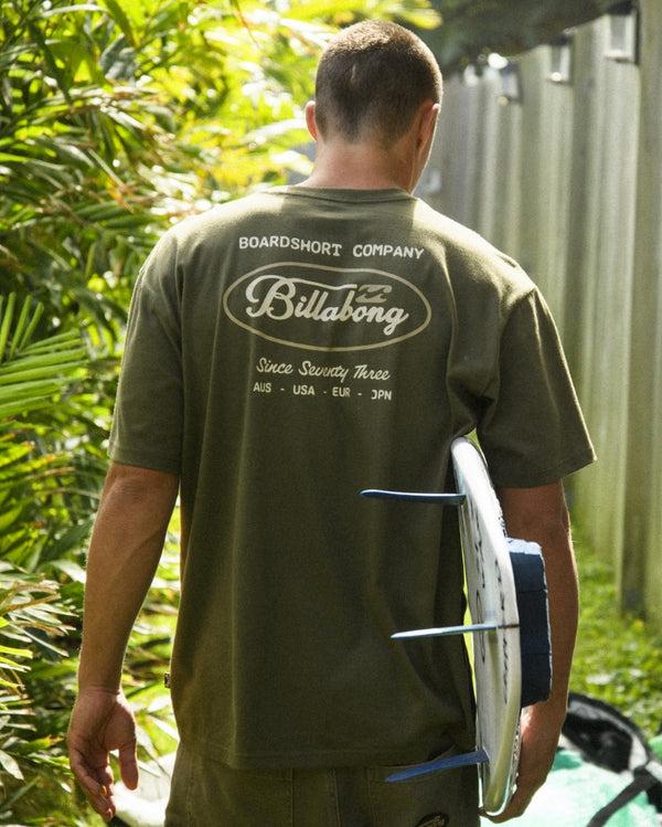 billabong Bad Dog Pocket Regular Tee - Olive