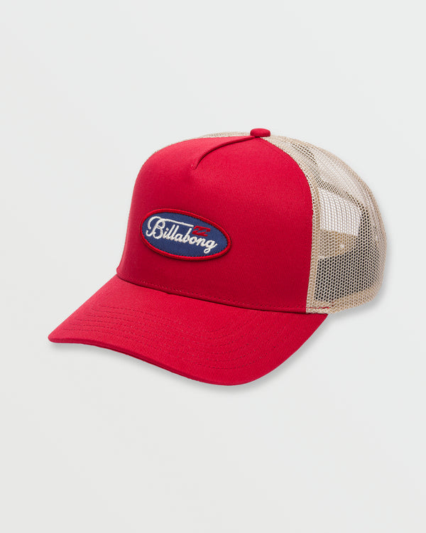 billabong Bad Dog Trucker Hat - Burnt Red