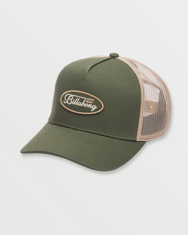 billabong Bad Dog Trucker Hat - Military