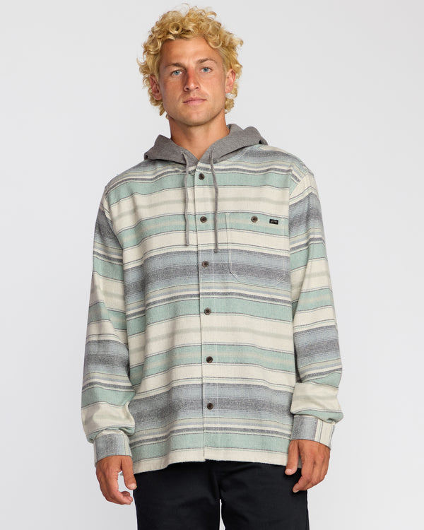 Billabong Baja Long Sleeve Flannel Shirt - Oatmeal