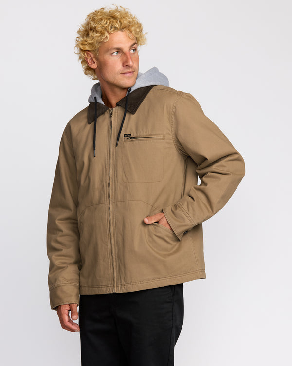 Billabong Barlow Hooded Jacket - Clay