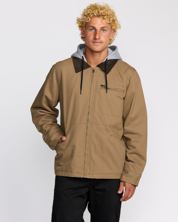 Billabong Barlow Hooded Jacket - Clay
