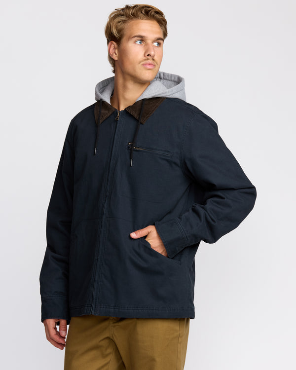 Billabong Barlow Hooded Jacket - Navy