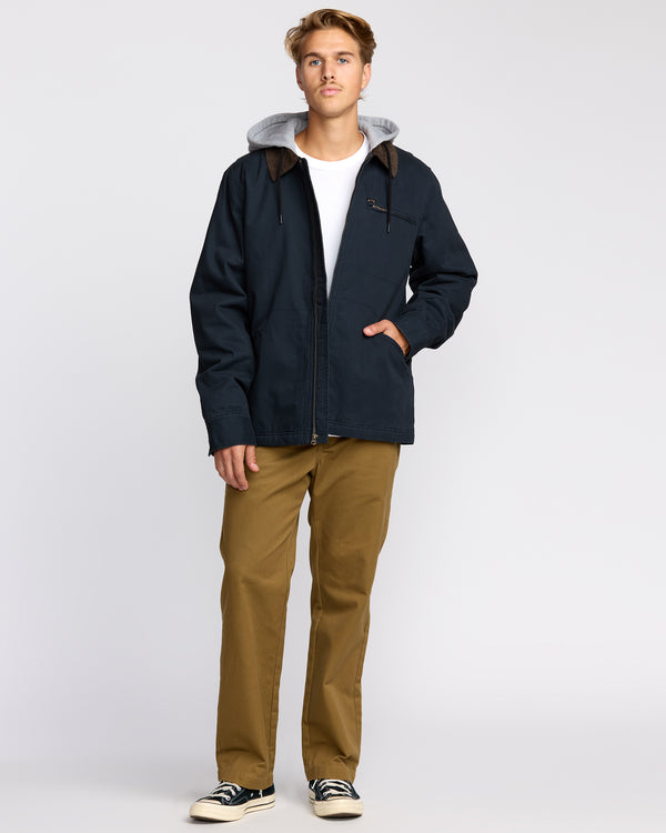 Billabong Barlow Hooded Jacket - Navy