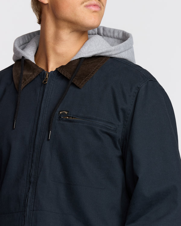 Billabong Barlow Hooded Jacket - Navy