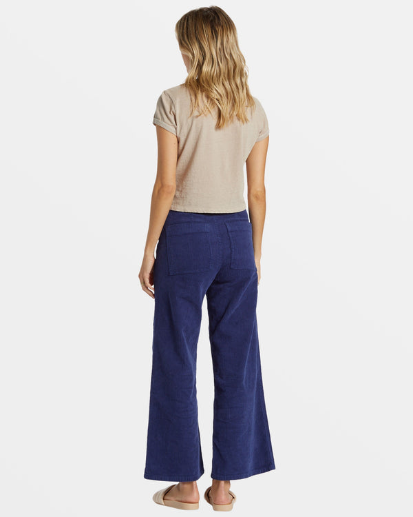 Billabong Be Free Corduroy Pants - I Sea Indigo