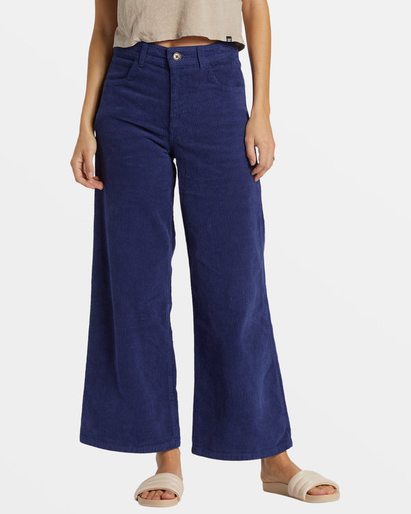 Billabong Be Free Corduroy Pants - I Sea Indigo