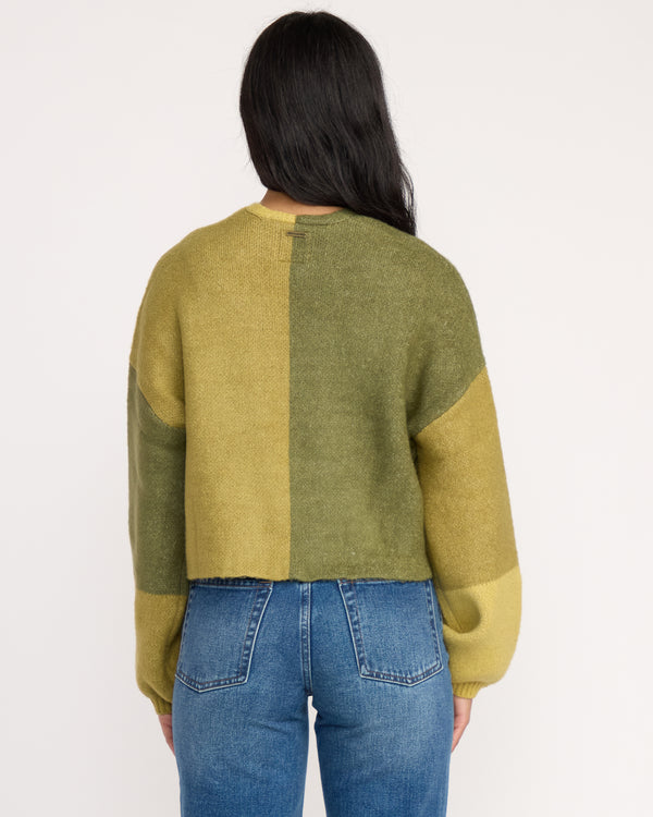 Billabong Block Out Cardigan - Green Tea