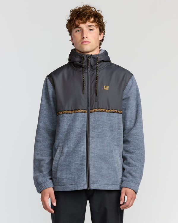 billabong Boundary Lite Zip Sweatshirt - Steel Blue