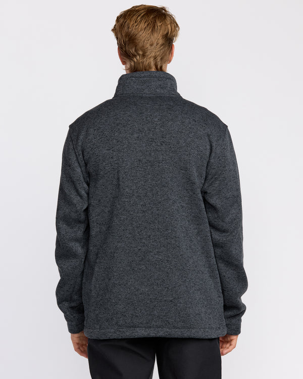 Billabong Boundary Mock Neck Zip Sweatshirt - Navy