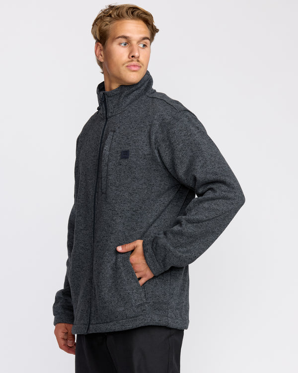 Billabong Boundary Mock Neck Zip Sweatshirt - Navy