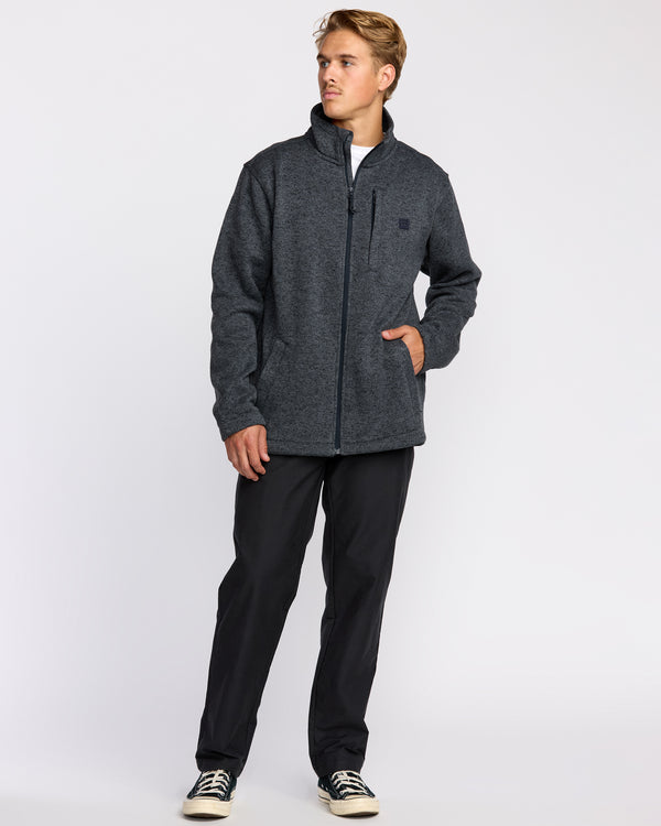 Billabong Boundary Mock Neck Zip Sweatshirt - Navy