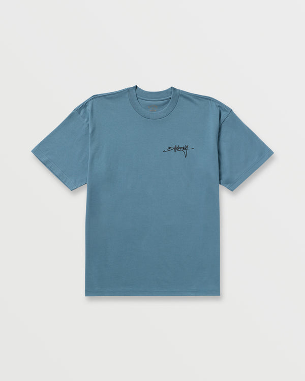 Billabong Bracket Script OG Tee - Carolina Blue