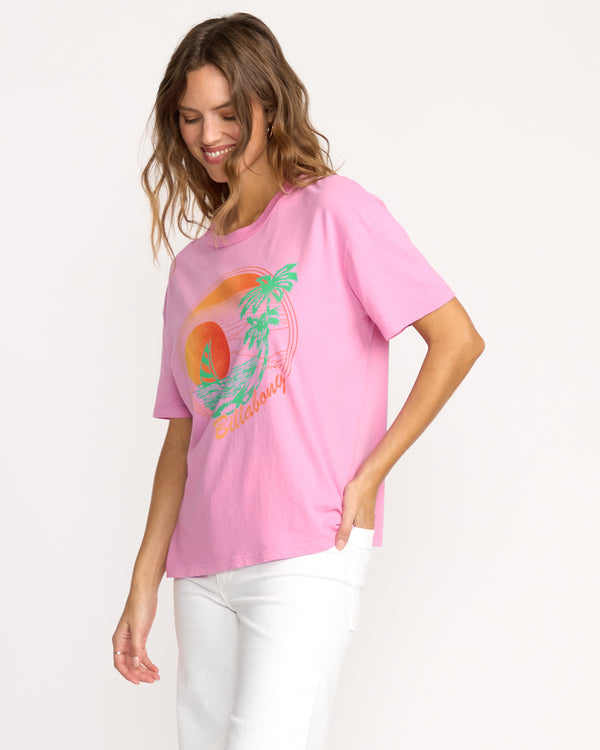 Billabong Bright New Day Tee - Bright Rose