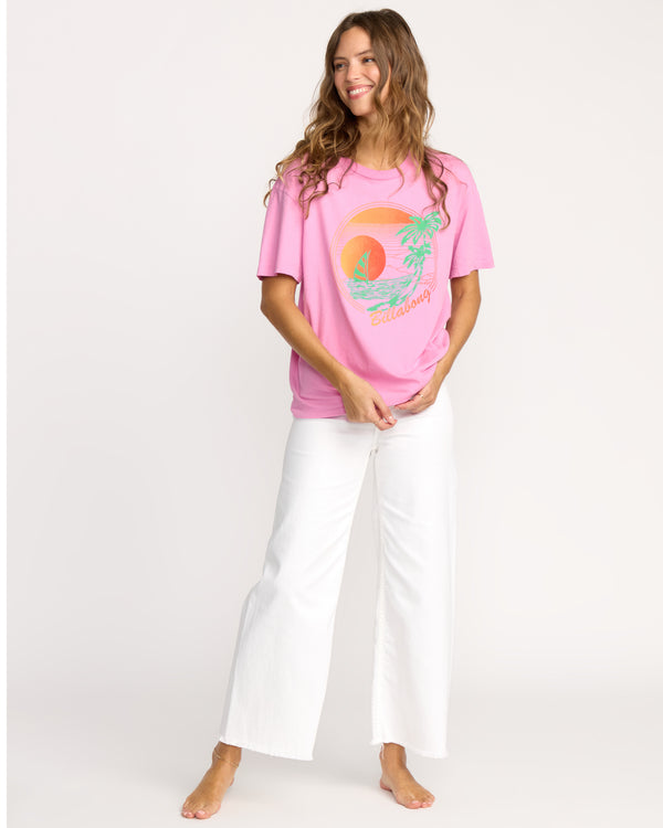 Billabong Bright New Day Tee - Bright Rose