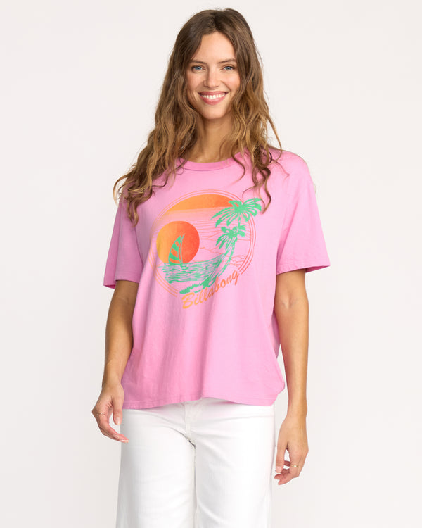 billabong Bright New Day Tee - Bright Rose