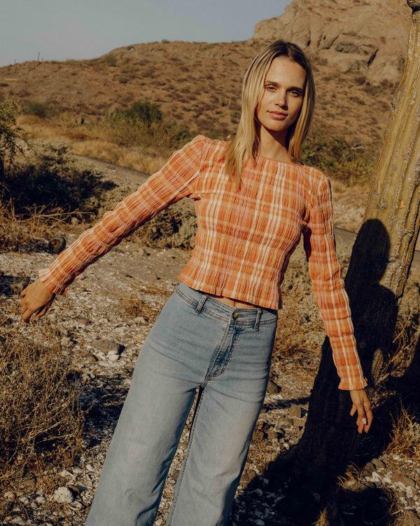 billabong Check Me Out Long Sleeve Shirt - Sunburnt