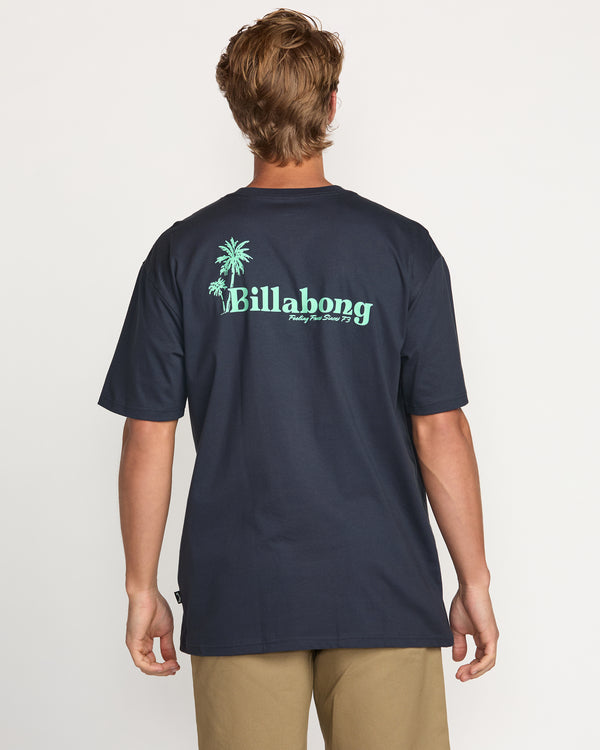 Billabong Checking In Regular Tee - Aged Indigo