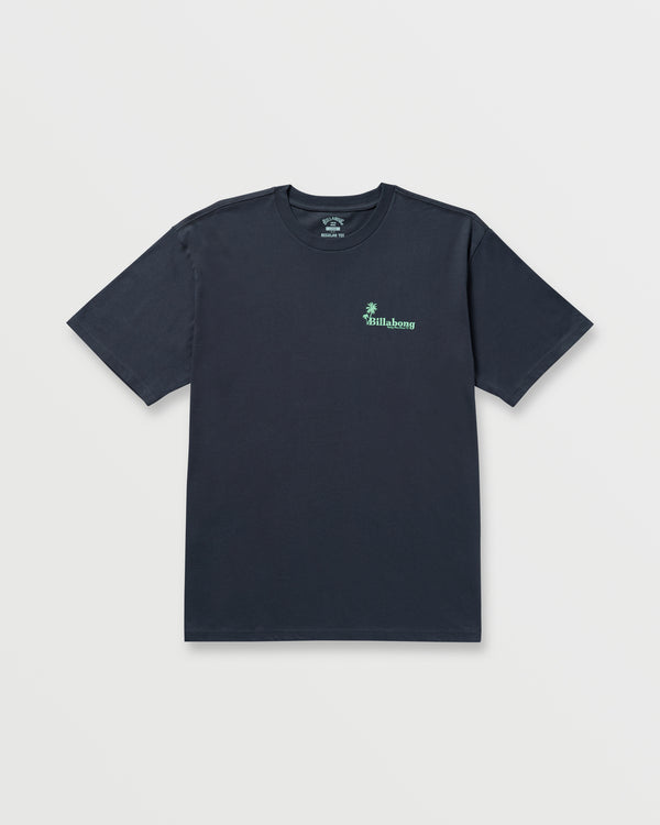 Billabong Checking In Regular Tee - Aged Indigo