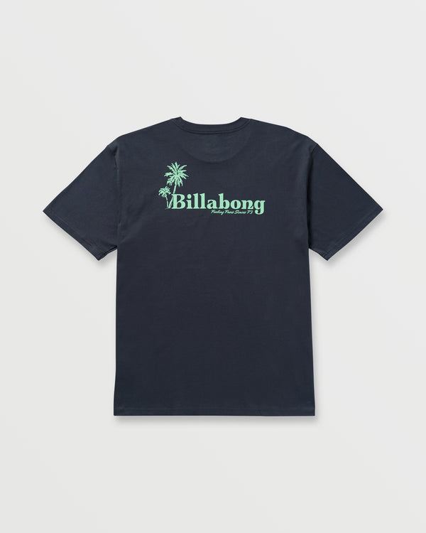 Billabong Checking In Regular Tee - Aged Indigo