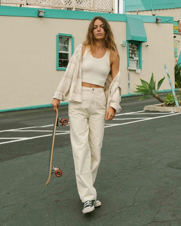 billabong Collet Carpenter Denim Pant - White Cap