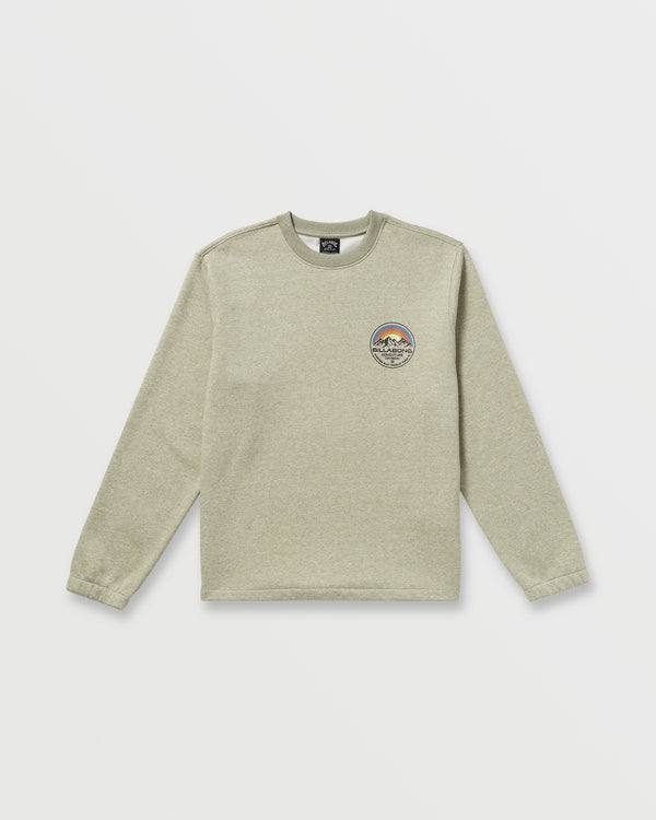 Billabong Compass Crew Sweatshirt - Sage Heather