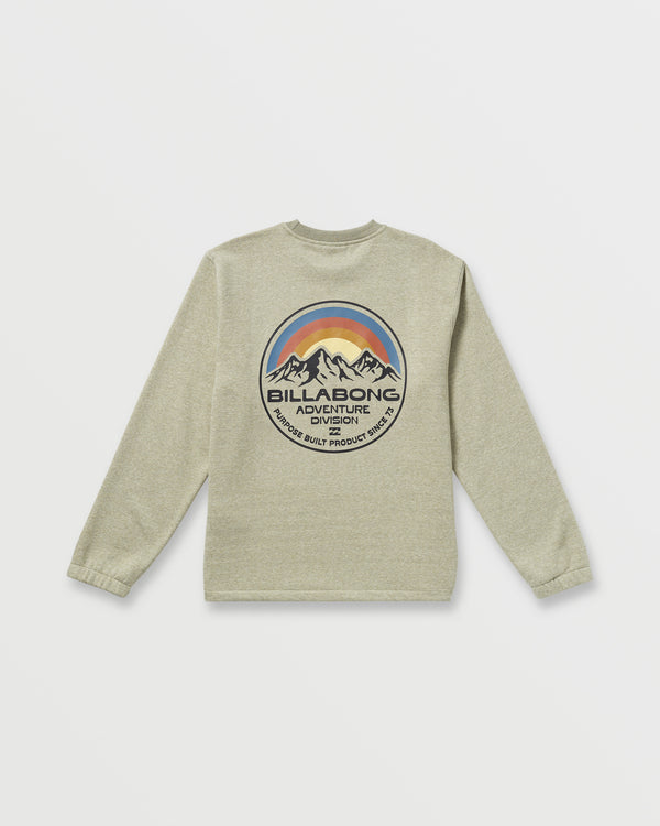 Billabong Compass Crew Sweatshirt - Sage Heather