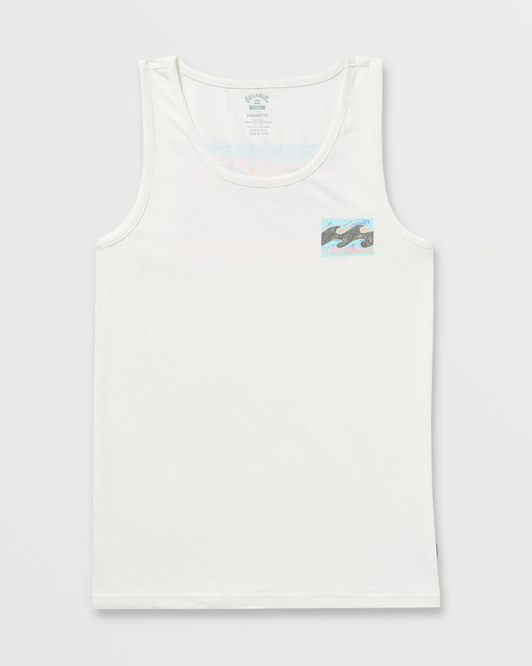 Billabong Crayon Wave Premium Tank - Off White