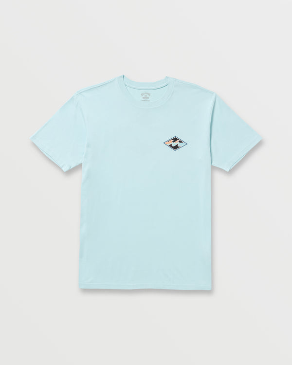 Billabong Crayon Wave Premium Tee - Coastal Blue