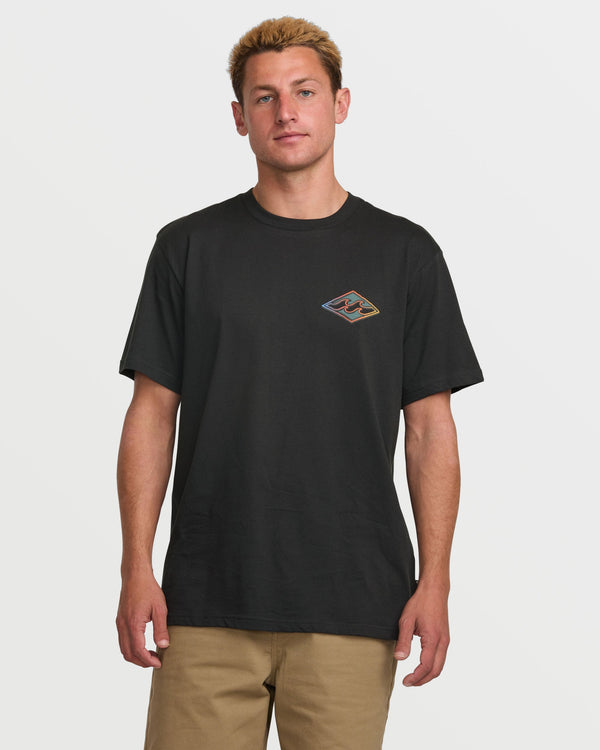 Billabong Crayon Wave Premium Tee - Dark Navy