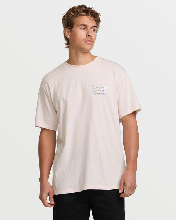 Billabong Crayon Wave Premium Tee - Light Pink