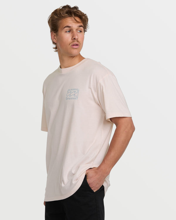 Billabong Crayon Wave Premium Tee - Light Pink