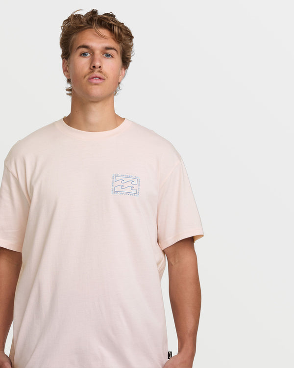 Billabong Crayon Wave Premium Tee - Light Pink
