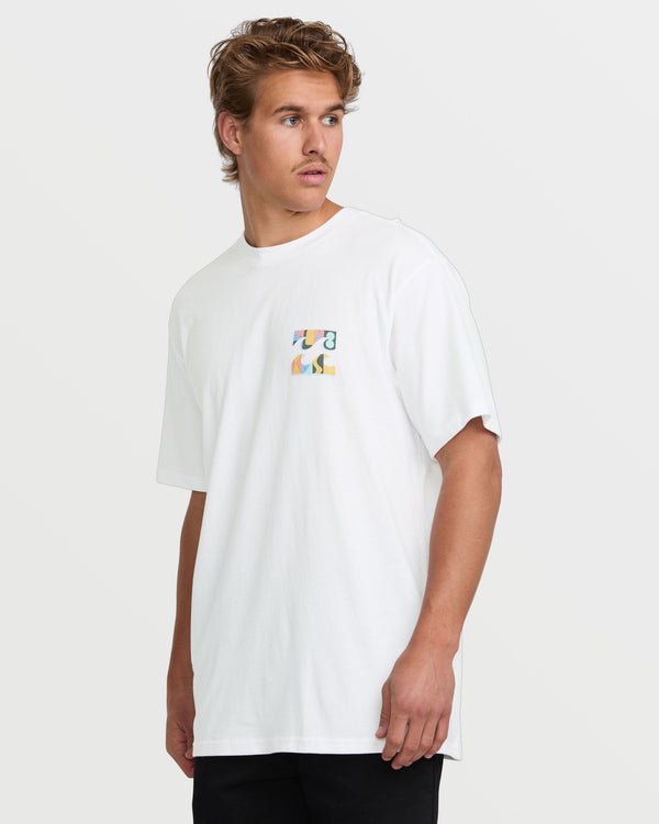 Billabong Crayon Wave Premium Tee - White